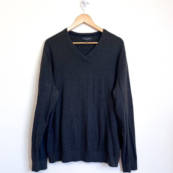 Banana Republic Silk Cashmere Mens Sweater Size XL Dark Green Old Money Preppy - Picture 1 of 6